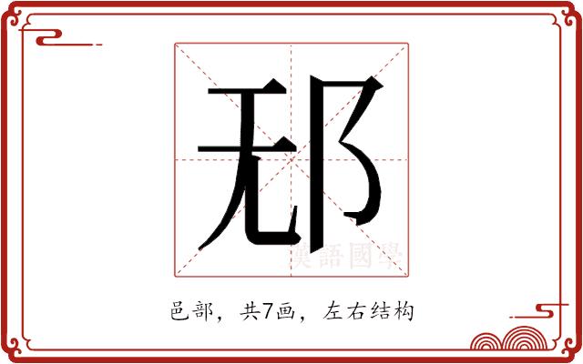 𰻡的部首图片